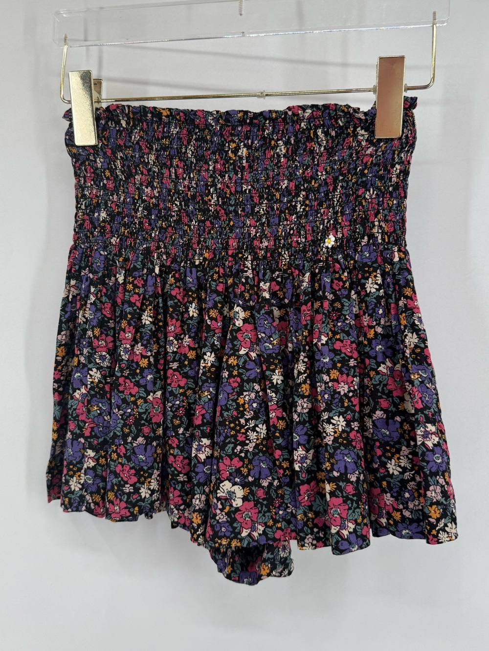 Natural Life purple and pink floral print shorts‎ size xs NWT